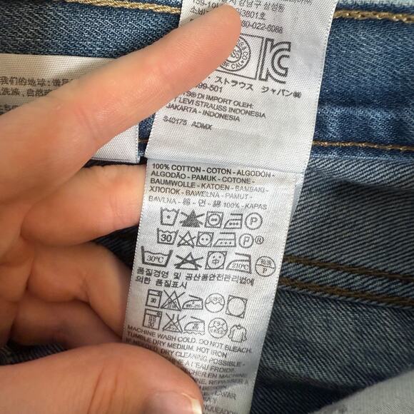 Levi’s 514 Men’s Jeans 34x34 Vintage Straight Fit 100% Cotton Made in Mexico - Picture 12 of 16